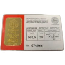 Złota Sztabka 20g niesortowana, wysyłka 24h